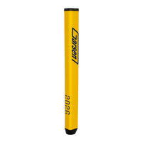 Thumbnail for Angled view of the Garsen 2026 Majors Collection Leaderboard yellow QUAD Tour putter grip
